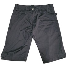 Black Cotton Blend Bermuda Shorts, Size 10 - £27.25 GBP