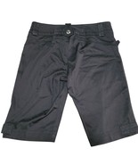 Black Cotton Blend Bermuda Shorts, Size 10 - £27.26 GBP
