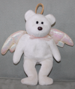 Ty Beanie Babies Collection Halo The Angel Bear Plush Stuffed Animal Toy - £5.83 GBP