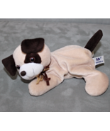 7&quot; A &amp; A Plush Inc Beige Beanie Dog Stuffed Animal Toy - £3.90 GBP