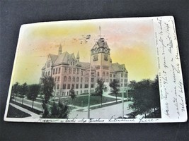 Central High School- Detroit, Michigan- Ben Franklin 1 Cent Stamp-1907 Postcard. - £10.10 GBP