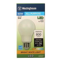 Westinghouse 4312700 60-Watt Equivalent Omni A19 Bright White MED Base LED Bulb - $10.19+