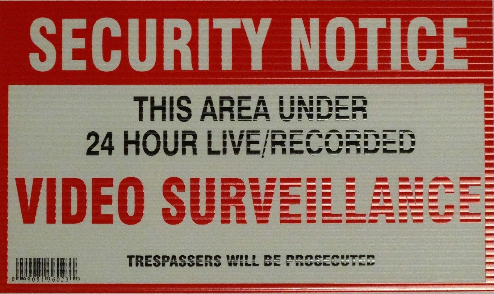 Primary image for Home Monitored X10 Video Surveillance Security Warning Yard Sign notice 11x7