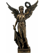 Greek Nike of Samothrace with Sword Cold Cast Bronze Statue  &amp; Resin 35.... - £130.19 GBP