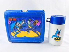 Vintage 1982 Thermos Batman &amp; Joker Lunchbox &amp; Thermos Set DC Comics - £20.22 GBP