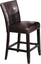 Acme 0 Set Of 2 Counter Height Chairs, 24-Inch Height, Brown. - $201.99
