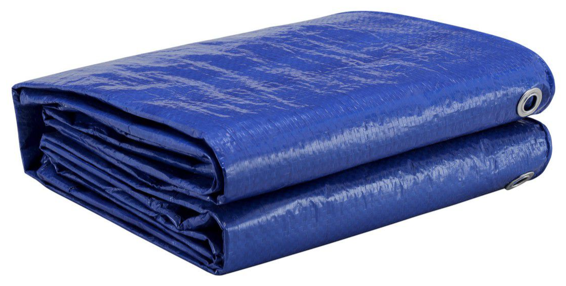 JobSmart LDBL0810 8 ft. x 10 ft. Polyethylene Blue Tarp, Light Duty Item image 2