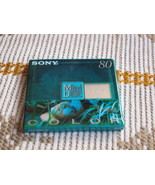SONY MINIDISK GREEN COLOR 80 SHOCK ABSORBING SEALED NOS - $5.41 CAD
