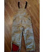 Vtg Carhartt Overalls Mens 40x30 Duck Insulated Double Knee Distress USA... - $1,617.16 MXN