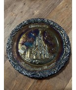 RARE Fenton Glass Plate Christmas in America #2 1971 The Old Brick Church - €6,73 EUR