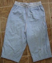 Pacer  by Karen Scott Baby Blue cotton/spandex Cropped Capri Pants  size S - £3.15 GBP