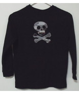 Boys Halloween Black Long Sleeve T Shirt Size S 6 or 7 - £4.75 GBP