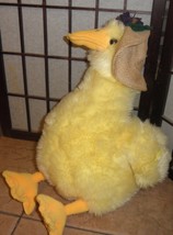 stuffed animal fine toy brand large yellow girl duck new - $32.49