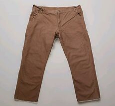 Key Dungaree Pants Mens 42 x 32 Brown Cotton Duck Heavyweight Carpenter ... - $33.58