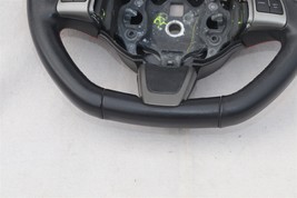 2012-16 Fiat 500 Abarth Steering Wheel RED STITCHING Flat Bottom image 2
