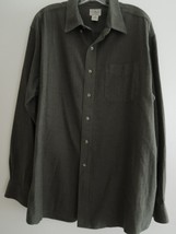 Mens Shirt Size XL Olive Green 100% Cotton LL Bean $65 Value EUC - £18.37 GBP