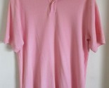 Men&#39;s Saddlebred Easy Care Pink Cotton Blend Polo Size Medium  - $14.85