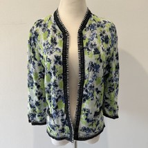 Aldomartins Womens Knit Floral Button Up Cardigan Sweater Multicolor Size M - $43.56