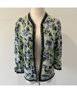 Aldomartins Womens Knit Floral Button Up Cardigan Sweater Multicolor Size M - $827.93 MXN