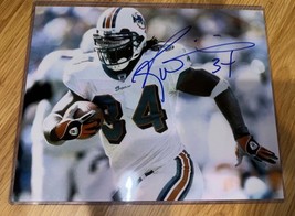 8x10 photo Ricky Williams MIAMI DOLPHINS Hand Signed Autograph - $49.49