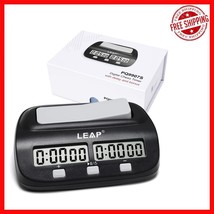 Elegant Black Chess Timer with Quick Setup &amp; Alarm - Perfect for Board G... - $660.61 MXN