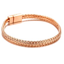 Gold and Rose Gold Fashion Punk Buddha Bracelet for Women DIY Bangles Charms Bra - £17.36 GBP