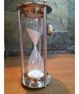 Metal Silver Color Time Keeper Hour Glass Classic Show Pieces Hourglass... - $137.74 CAD