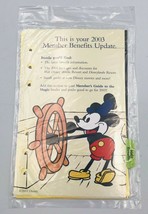 2003 Walt Disney World Disneyland Resort Member Benefits Update Pamphlet... - $9.49