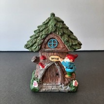 Fairy Garden Gnome Forest Figurine Fairy Cottage House Garde Decor Accents 5&quot; - £5.63 GBP