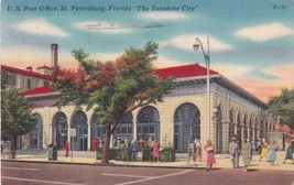 St. Petersburg Florida FL U. S. Post Office Sunshine City 1963 Postcard C03 - $2.99