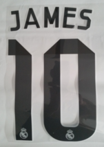 James 10 Real Madrid Home 2014 2015 Shirt Print Soccer Jersey Kit Name Set - £7.95 GBP