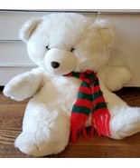 Vintage Russ Berrie Russplus Christmas Kringle Bear Plush 1996 White Toy... - $37.36