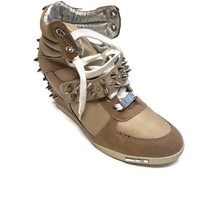 J75 By Jump Womens Size 8 Aurora Studs Wedge Sneakers Boots Brown/Tan - $49.14