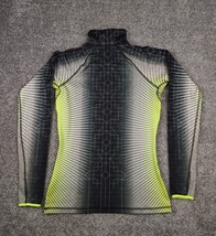 Nike Pro Thermal Running Jacket Women Medium Black Volt Hyperwarm Geometric - £19.69 GBP