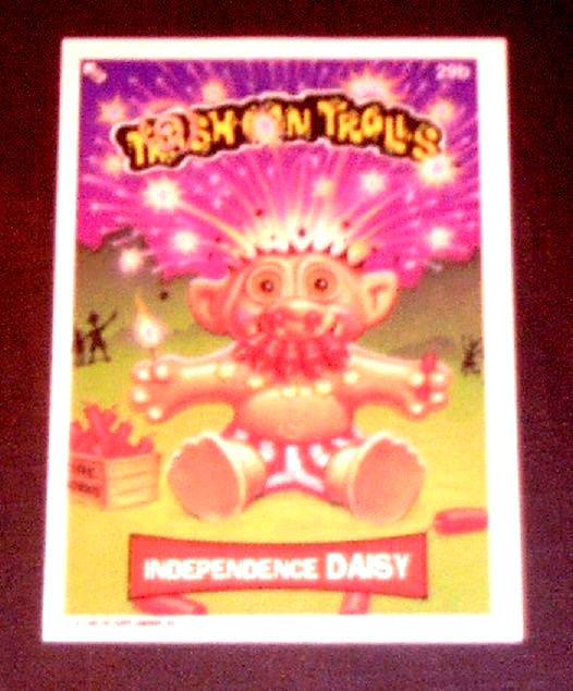 1992 Topps card 29b Independence Daisy Trashcan Trolls Card  Near Mint Condition - $2.99