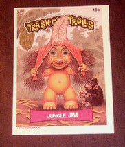 1992 Topps card 18b Jungle jim Trashcan Trolls Card  Near Mint Condition - £2.35 GBP