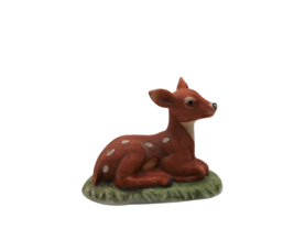 Cute vintage ceramic deer fawn figurine - $14.99