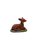 Cute vintage ceramic deer fawn figurine - $285.40 MXN