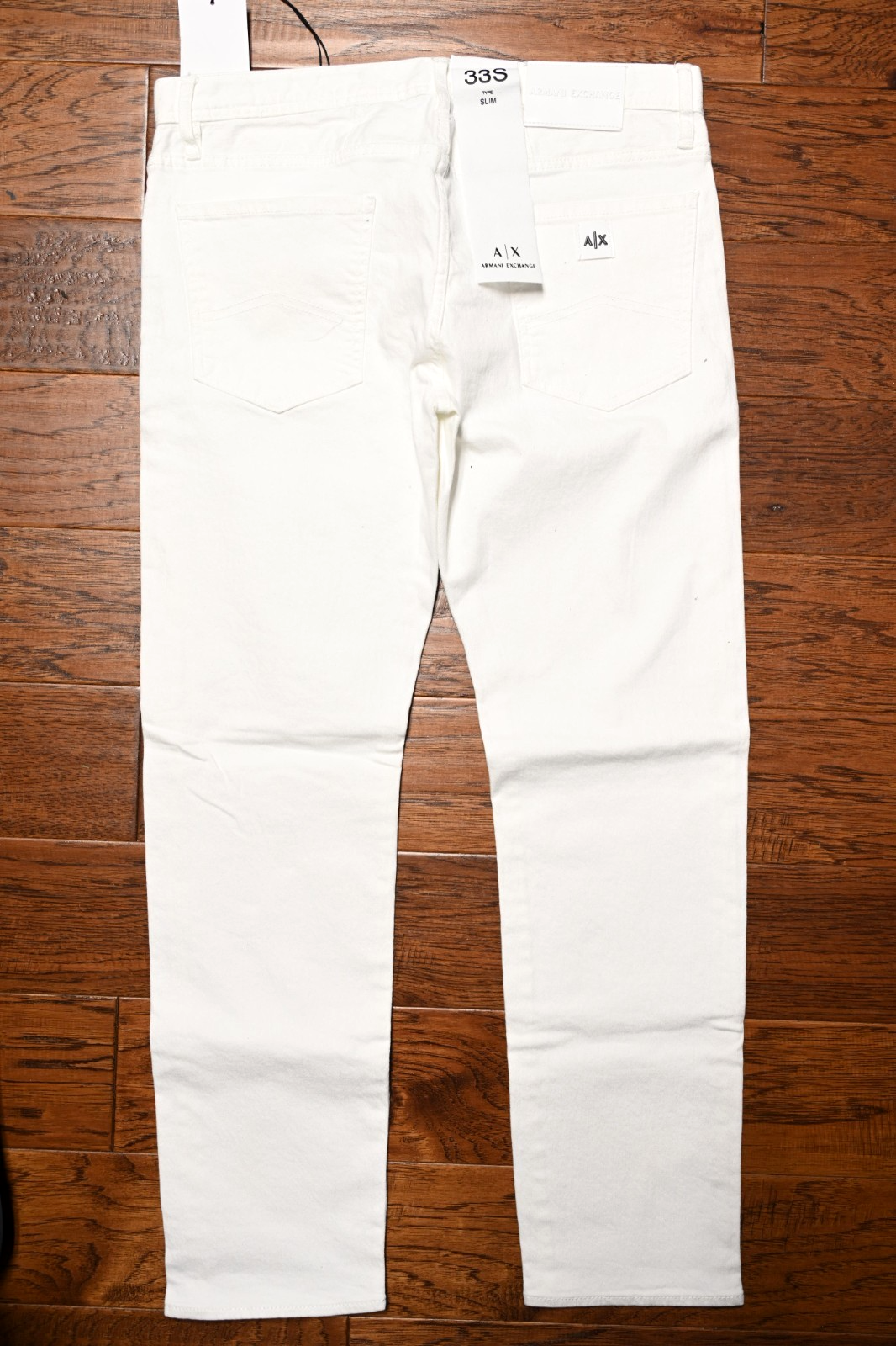 Armani Exchange A|X J13 Men's Slim Fit Off White Stretch Cotton Jeans 33S 33X30 Item image 7