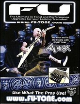 Anthrax Scott Ian 2018 Fu-Tone Locking Tremolos ad 8 x 11 advertisement print - £3.31 GBP