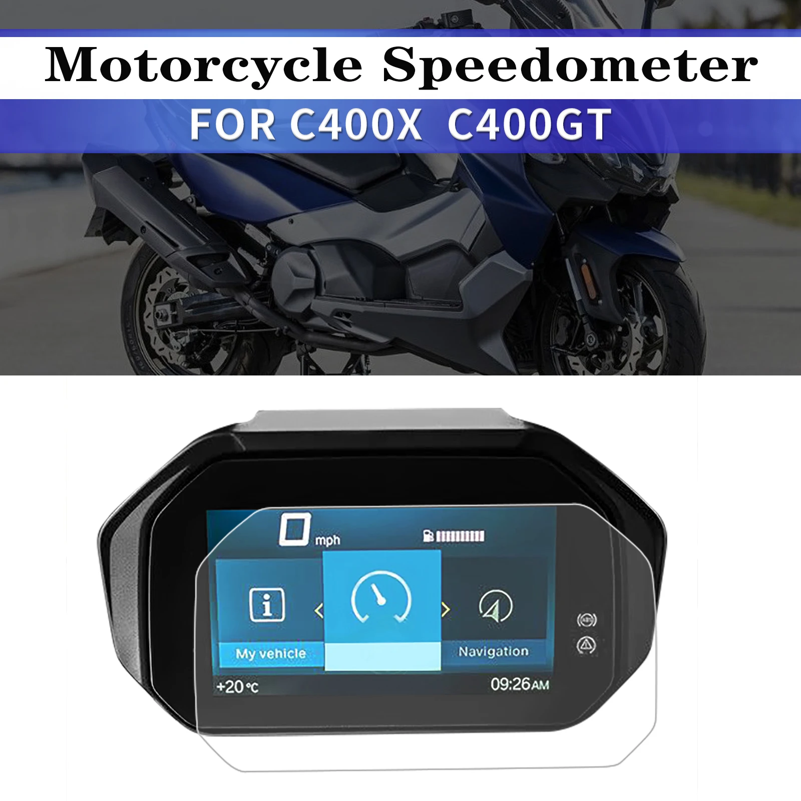   C400X C400 X C400GT C 400 GT 2018-2023 Motorcycle Speedometer Guard Scratch Cl - £104.84 GBP
