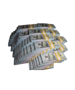 100,000$ FULL PRINT Realistic Prop Money Fake 100 Dollar Bills REAL CASH... - $59.96