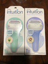 lot of Schick Intuition Pure Nourishment & sensitive Razor Handle + 2 Cartridges - $12.19