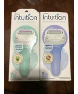 lot of Schick Intuition Pure Nourishment &amp; sensitive Razor Handle + 2 Ca... - $16.55 CAD