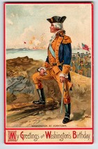 George Washington President Postcard Yorktown Signed R Veenfliet 51766 Germany - £7.90 GBP