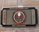 USMC VMU 1 Marine Unmanned Aerial Vehicle Squadron 1 Birthday Bal Challe... - $44.54