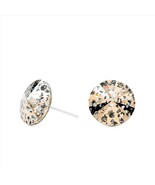 10mm Rose Gold Swarovski Earrings | Round Crystal Earrings | Minimalist ... - €27,74 EUR