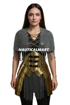 Medieval Knight Fantasy Elves Warrior Armor -Waist Armor,Chainmail Top,C... - $5,498.54 MXN