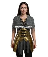 Medieval Knight Fantasy Elves Warrior Armor -Waist Armor,Chainmail Top,C... - $5,498.54 MXN