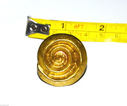 new gold snail swirl metal knob handle cabinet pull decor Animal childre... - £3.10 GBP